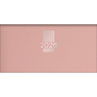 Zsebnaptár, fekvő elrendezésű, DAYLINER, "MyPastel", púder