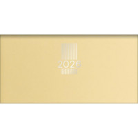 Zsebnaptár, fekvő elrendezésű, DAYLINER, "MyPastel", sárga