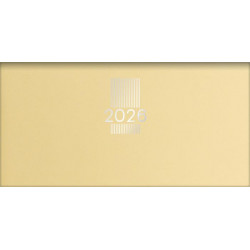 Zsebnaptár, fekvő elrendezésű, DAYLINER, "MyPastel", sárga