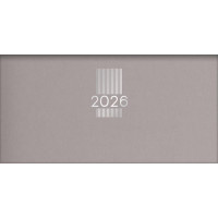 Zsebnaptár, fekvő elrendezésű, DAYLINER, "MyPastel", szürke