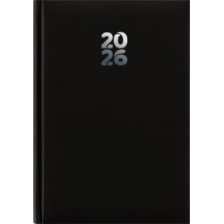 Naptár, tervező, A5, heti, DAYLINER, "Pannon", fekete Naptár, tervező, A5, heti, DAYLINER, "Pannon", fekete