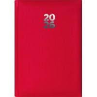 Naptár, tervező, A5, heti, DAYLINER, "Pannon", piros