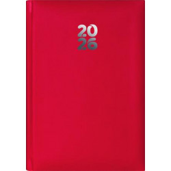 Naptár, tervező, A5, heti, DAYLINER, "Pannon", piros Naptár, tervező, A5, heti, DAYLINER, "Pannon", piros