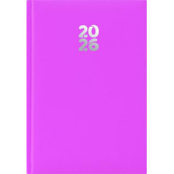 Naptár, tervező, A5, napi, DAYLINER, "Pannon", fuchsia