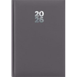 Naptár, tervező, A5, napi, DAYLINER, "Pannon", szürke