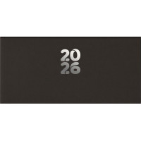 Zsebnaptár, fekvő elrendezésű, DAYLINER, "Pannon", fekete