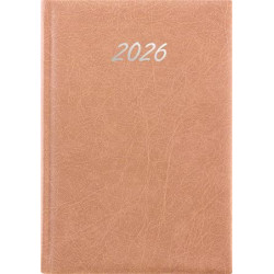 Naptár, tervező, A5, napi, DAYLINER, "Rebel", bézs