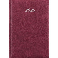Naptár, tervező, B5, heti, DAYLINER, "Rebel", bordó