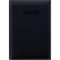 Naptár, tervező, A5, napi, DAYLINER, "Sherwood", fekete