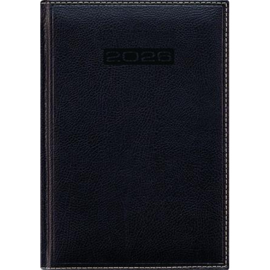 Naptár, tervező, A5, napi, DAYLINER, "Sherwood", fekete Naptár, tervező, A5, napi, DAYLINER, "Sherwood", fekete