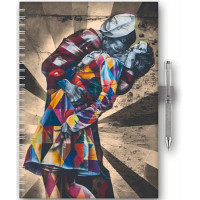 Naptár, tervező, A5, heti, DAYLINER, "InSpiral", graffiti