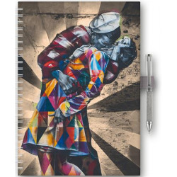 Naptár, tervező, A5, heti, DAYLINER, "InSpiral", graffiti Naptár, tervező, A5, heti, DAYLINER, "InSpiral", graffiti