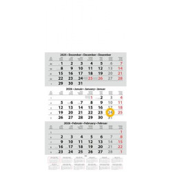 Naptár, speditőr, három hónapos, egy tömbös, üres fejrész, DAYLINER