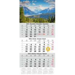 Naptár, speditőr, három hónapos, egy tömbös, DAYLINER