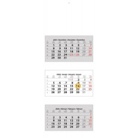 Naptár, speditőr, három hónapos, három tömbös, üres fejrész, DAYLINER