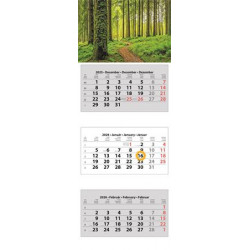 Naptár, speditőr, három hónapos, három tömbös, DAYLINER