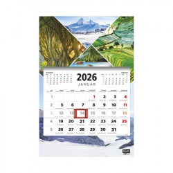 Naptár, speditőr, három hónapos, egy tömbős, TOPTIMER, "Évszakok"