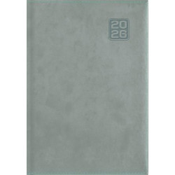 Naptár, tervező, A5, napi, DAYLINER "Square", szürkéskék