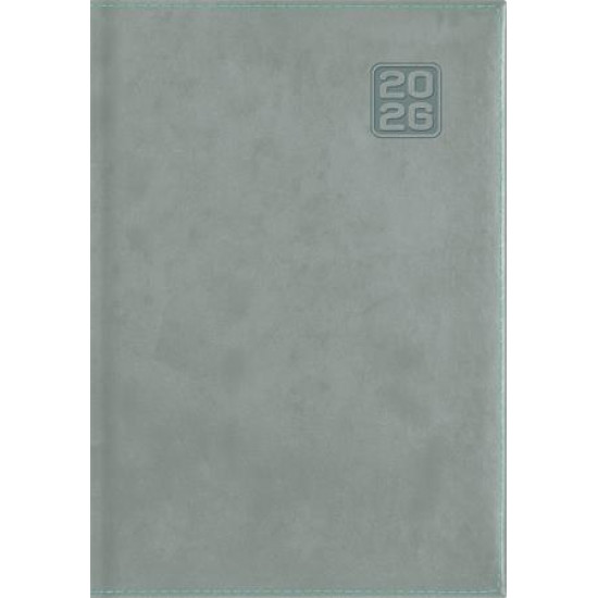 Naptár, tervező, A5, napi, DAYLINER "Square", szürkéskék Naptár, tervező, A5, napi, DAYLINER "Square", szürkéskék