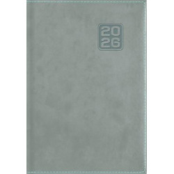 Naptár, tervező, B6, heti, DAYLINER "Square", szürkéskék