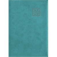 Naptár, tervező, B6, heti, DAYLINER "Square", türkiz