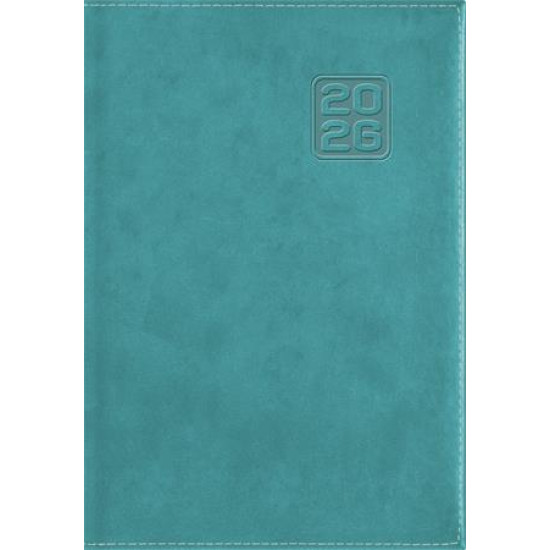 Naptár, tervező, B6, heti, DAYLINER "Square", türkiz Naptár, tervező, B6, heti, DAYLINER "Square", türkiz