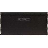 Zsebnaptár, fekvő elrendezésű, DAYLINER, "Sherwood", fekete