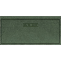 Zsebnaptár, fekvő elrendezésű, DAYLINER, "Sherwood", zöld