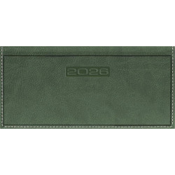 Zsebnaptár, fekvő elrendezésű, DAYLINER, "Sherwood", zöld Zsebnaptár, fekvő elrendezésű, DAYLINER, "Sherwood", zöld