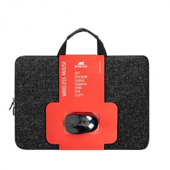 Notebook táska, 15,6", vezeték nélküli egérrel, RIVACASE "Anvik 7916", fekete