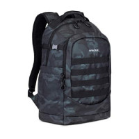 Notebook hátizsák, 15,6", 28L, RIVACASE "7631 Sherwood Navy Camo", fekete-terepminta Notebook hátizsák, 15,6", 28L, RIVACASE "7631 Sherwood Navy Camo", fekete-terepminta