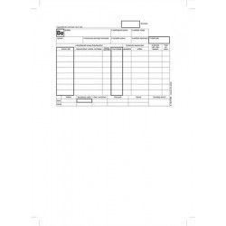 Nyomtatvány, készletbevételezési bizonylat, 25x4, A5, VICTORIA "B.12-111", 10 tömb/csomag