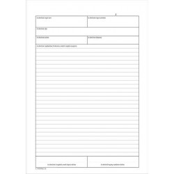 Nyomtatvány, ellenőrzési napló, 25x3, A4, VICTORIA  "C.18-72", 10 tömb/csomag