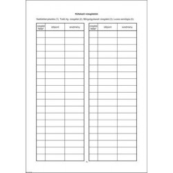 Nyomtatvány, egészségügyi kiskönyv, A6, VICTORIA "C.3151-2"