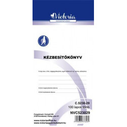 Nyomtatvány, kézbesítőkönyv, 100 lap, VICTORIA, "C.5230-29", 10 tömb/csomag