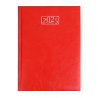 Naptár, tervező, A5, napi, VICTORIA OFFICE "Chrono", piros (2025 évi)