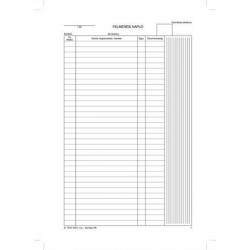 Nyomtatvány, felmérési napló, 25x5, A4, VICTORIA "D.7570-104", 10 tömb/csomag