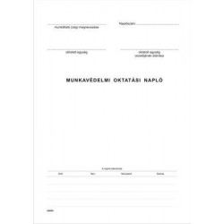 Nyomtatvány, munkavédelmi oktatási napló, 40 oldal, A4, VICTORIA, 10 tömb/csomag