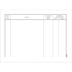 Nyomtatvány, emelőgépnapló, 25 lap, A5, VICTORIA, 20 tömb/csomag, 20 tömb/csomag