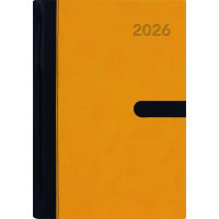 Naptár, tervező, A5, napi, DAYLINER "Winner", sárga
