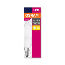 LED izzó, E14, gyertya, B35, 5,7W, 470lm, 2700K (MF), OSRAM "Value"
