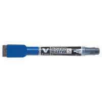 Táblamarker, törlőkupakkal, 1,3 mm, EF, kúpos, PILOT "V-Board Master S", kék