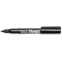 Alkoholos marker, 1,3 mm, kúpos, PENTEL "NN50", fekete