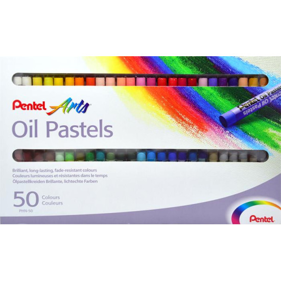 Olajpasztell kréta, PENTEL, "Arts", 50 különböző szín Olajpasztell kréta, PENTEL, "Arts", 50 különböző szín