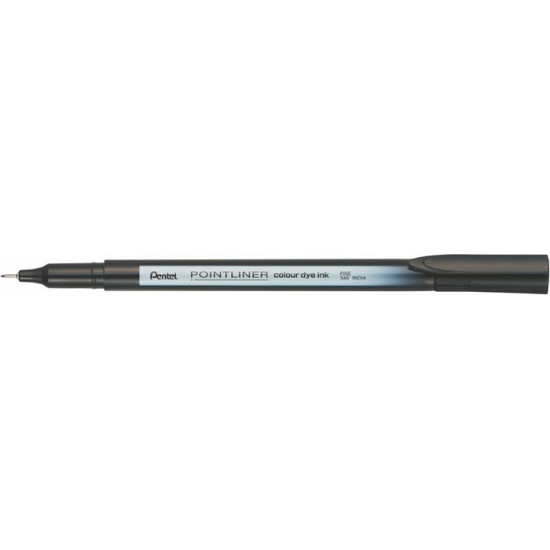 Tűfilc, 0,4 mm, PENTEL "Pointliner", fekete