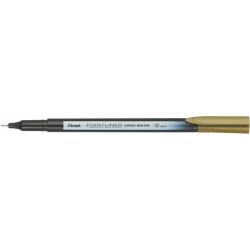 Tűfilc, 0,4 mm, PENTEL "Pointliner", aranybarna
