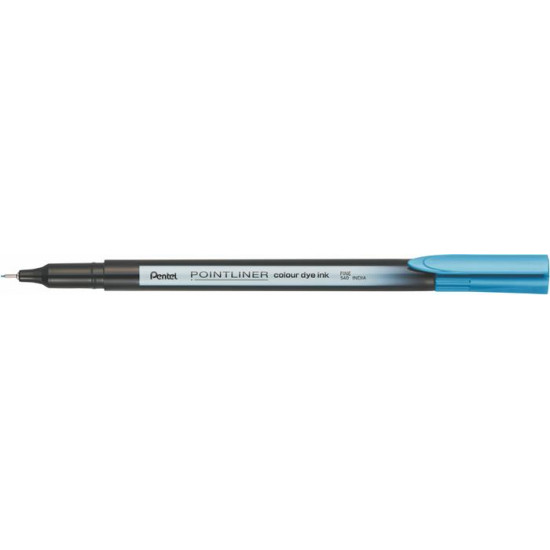 Tűfilc, 0,4 mm, PENTEL "Pointliner", türkizkék