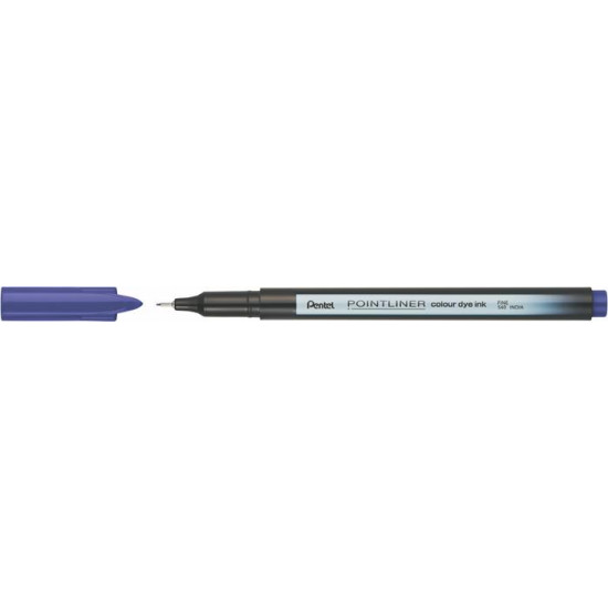 Tűfilc, 0,4 mm, PENTEL "Pointliner", sötétlila