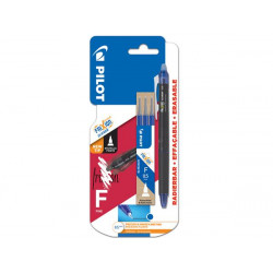 Rollertoll, 0,25 mm, tűhegyű, nyomógombos, törölhető, PILOT "Frixion Point Clicker ", kék + betét