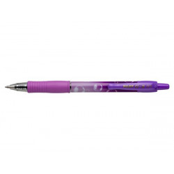 Zseléstoll, 0,32 mm, nyomógombos, PILOT "G-2 Purple Bubble", kék